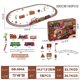 thumbnail image 1 of Toy Train Set With Lights And Sounds Steam Christmas Train Set Railway Tracks Battery Operated Toys Kid, 1 of 9