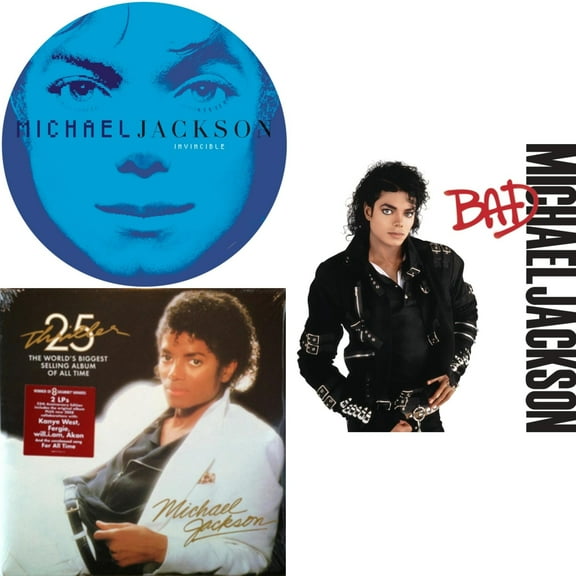 Invincible (2LP/Picture Disc) & Thriller (25Th Anniversary Edition/2LP/180G/Gatefold) & Bad (140G/Gatefold)