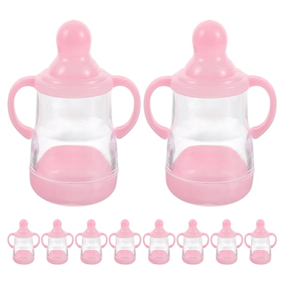 10 botellas de dulces para baby shower, cajas de dulces para biberones, cajas de dulces para baby showers y cumpleaños, cajas de dulces, cajas de regalo, contenedores decorativos para dulces.