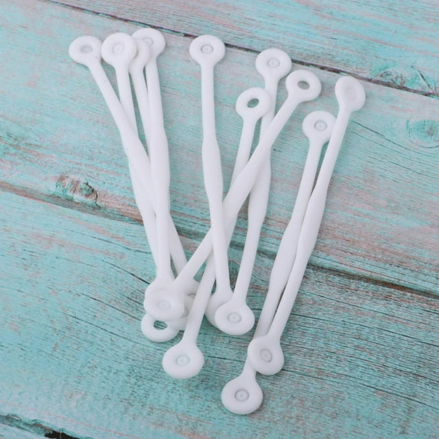 10 Set Tennis Racquet Vibration Dampener for Badminton Tennis Squash Racquet , sturdy and durable use - Multiple Colors White