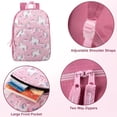 thumbnail image 4 of 15 Inch Fun Printed Backpack with Front Zippered Pocket & Padded Adjustable Shoulder Straps in&nbsp;Unique Unicorns, 4 of 5