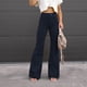 thumbnail image 1 of ICHUANYI Clearance Women's Fashion Comfortable Solid Color Pocket Casual Flared Pants(Navy, XXL) ICHUANYI WER2023080808831, 1 of 7