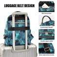 thumbnail image 3 of FORMRS Mini Backpack Purse for Women Quilted Travel Daypack Casual Shoulder Bag, Teal Blue Abstract Pattern, 3 of 7