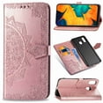 thumbnail image 3 of Dteck Magnetic Shock-Proof Premium PU leather wallet Case with Kickstand and Flip Cover For Samsung Galaxy A30 A305F, Rosegold, 3 of 3