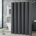 thumbnail image 6 of YEyangqi Shower Curtain Lined Premium PEVA 71 x 78 inches, Heavy Duty Shower Curtain, Plastic Waterproof Gray Shower Curtain with 12 Hooks, 6 of 6