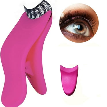 2 Pack Plastic False Eyelash Applicator Tool Artificial Eyelash Auxiliary Clip Lash Clip Eye Makeup Tools Fake Eyelashes Buddy Tool Eye Lash Buddy Tool to Apply False Lashes