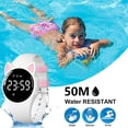 thumbnail image 1 of Reloj deportivo digital para niños, resistente al agua, relojes deportivos al aire libre con alarma, cronómetro, banda de silicona, regalo para niños y niñas, 1 of 7