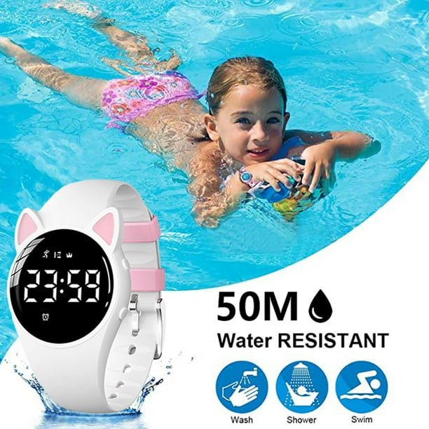 Reloj deportivo digital para niños, resistente al agua, relojes deportivos al aire libre con alarma, cronómetro, banda de silicona, regalo para niños y niñas