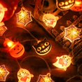 thumbnail image 4 of Guirnalda de luces LED con forma de calabaza para decoración del hogar, lámparas colgantes de 1,5 M, 10LED, para fiesta y Festival, 2023, 4 of 4
