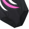 thumbnail image 4 of Girls Embroidery Gymnastics Leotard Long Sleeve Pink Ballet Dancewear, 4 of 5