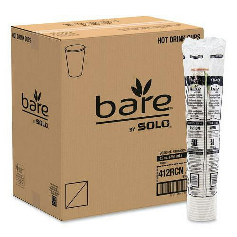 Solo Bare 12 oz Paper Hot Cups