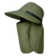 thumbnail image 1 of 1 sombrero de verano para hombre, protector solar, sombrero de pescador de ala grande con máscara facial, chal, sombrero para el sol, visera, 1 of 5