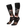 thumbnail image 2 of Fotbe Playful Baby Hippo Splash print Women's Men's Novelty Crew Socks Cotton Socks Knee High Socks for Walking,Running,Nurses,Pregnancy, 2 of 8