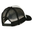 thumbnail image 5 of Smile Face Embroidered Foam Mesh Back Cap - Black White OSFM, 5 of 6