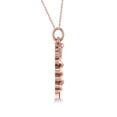thumbnail image 2 of Diamond Caduceus Medical Symbol Pendant 14k Rose Gold (0.13ct), 2 of 3