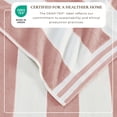 thumbnail image 2 of 100% Cotton Cabana Stripe Oversized 4 Pack Beach & Pool Towel (4 Pack- 35" x 70", Dusty Rose / White), 2 of 6