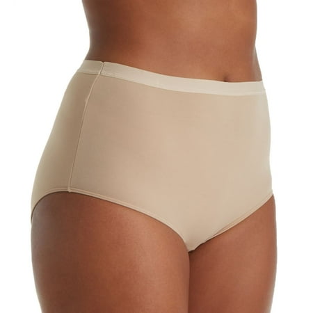 - Women's Elita 6144 Plus Size Microfiber Full Brief Panty