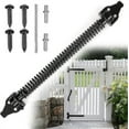 thumbnail image 1 of Self Closing Gate Spring Hardware Adjustable Metal Spring Closure Compatible Light To Heavy Duty Wooden Gates Door Fence Black Garden Gate Closer Comp, 1 of 4