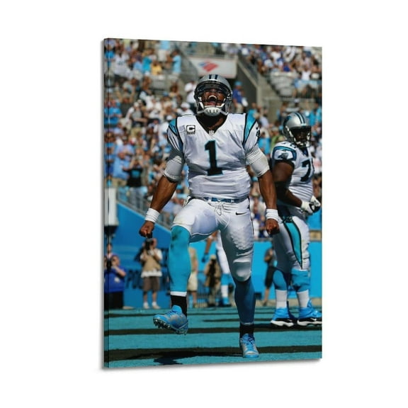 Cam Newton American Football Sports Poster Poster Album Cover Posters for Bedroom Wall Art Canvas Posters Music Album Cover Poster