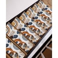 thumbnail image 7 of Stair Treads for Wooden Steps, Brown Nave Blue Boho Peel and Stick Stair Treads with Reusable Adhesive, Modern Geometric Botanical Non Slip Indoor Stairs Runner Rugs Mats for Elders Dogs 8"x30" 4PCS, 7 of 7