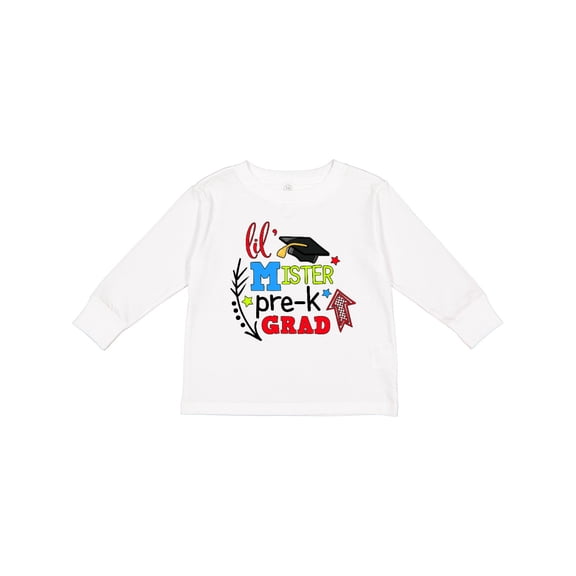 Inktastic Lil Mister Pre-k Grad with Arrows Boys Long Sleeve Toddler T-Shirt