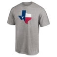 thumbnail image 2 of Men's Heather Gray Texas Longhorns State Flag T-Shirt, 2 of 3