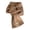 Brown#0923-204, variant on Knitted Scarf for Women Soft Ribbed Neck Scarf with Button Closure Lightweight Solid Color Wrap for Fall and Winter White
