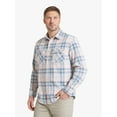 thumbnail image 5 of Chaps Men's & Big Men's Long Sleeve Knit Flannel Shirt, Sizes S-3XL, 5 of 8