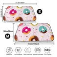 thumbnail image 3 of Kdxio Donut Print Windshield Sun Shade,UV Rays and Sun Heat Protection,Sunshade for Car Windshield,Car Shade Front Windshield - Medium, 3 of 6