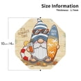 thumbnail image 3 of Bingfone Vintage Hello Summer Cute Gnome Leather Drinks Coasters With Set Of 6,Suitable For Home Kitchen,Coffee Cup Coasters Home Gift, 3 of 9