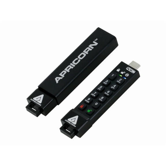 Apricorn Aegis Secure Key 3NXC - USB flash drive - encrypted - FIPS 140-2 Level 3 - 512 GB - USB-C 3.2 Gen 1 - TAA Compliant