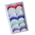 thumbnail image 6 of Colorful Eyelashes Halloween Dramatic Fake Eyelashes Party Mixed Color Lashes Eye Extensions Makeup, 6 of 6