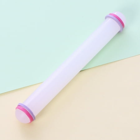

DALX 23cm/9 Non-stick Sugarcraft Fondant Rolling Pin with Guide Rings by DiKit