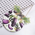 thumbnail image 4 of Eggplants Welcome Sign for Front Door Wreath Door Sign for Farmhouse Porch Decoration Indoor Outdoor, 4 of 7