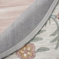 thumbnail image 6 of 4â€™ Round Gray Floral Traditional Area Rug, 6 of 8