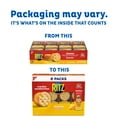 thumbnail image 5 of RITZ Cheese Sandwich Crackers, Lunch Snacks, 8 Snack Packs (6 Crackers Per Pack)-3  pack-with Bowl, 5 of 10