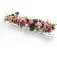 thumbnail image 7 of Clear Acrylic Flower Vase Rectangular, Floral Centerpiece for Dining Table 28 Inch Long Rectangle Decorative Vase for Weddings Home Decor, 7 of 7