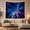 Night Pines, variant on Starry Milky Way Over Forest Canopy in Mystical Celestial Style for Astronomy Lovers, Cosmic Space Wall Art, Housewarming Gift, Tapestry Wall Hanging for Bedroom and Living Room
