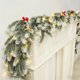 thumbnail image 1 of Ratán De Plástico Tiras De Ratán Artificial De 174cm Con Agujas De Goma Suave Para Colgar En La Puerta O Decorar Paredes En Navidad, Color Blanco (1 Unidad) Rkxzt, 1 of 8