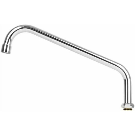 12 Inch Faucet Spout Replacement Fits for Most T&S Faucets, 360° Commercial Sink Faucet Swivel Spout for 2 or 3 Bay Compartment Sinks