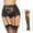 BK2, variant on Midwennn Women's Lace Embroidery See Through Panties Garter Belt With Stockings Snap Crotch Lingerie plus