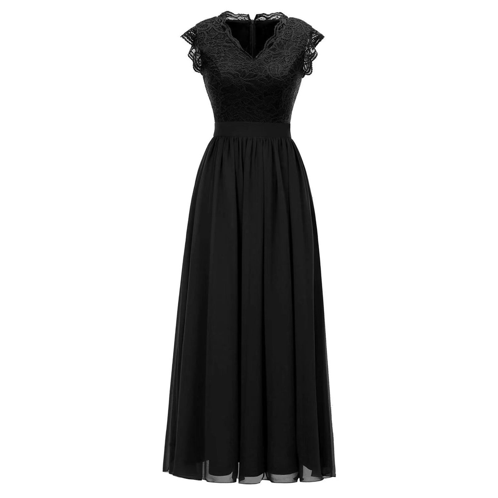 white dress women Women Summer Fashion Lace Chiffon Elegant Dress