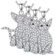 thumbnail image 1 of Cadenas Bonitas de Gatos CatNeck02 4Pzas Oriental Shorthair Plata Metal Cadena y Dije., 1 of 2