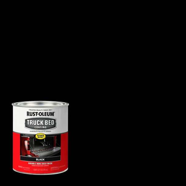 Black, RustOleum Automotive Truck Bed Coating342668, Quart