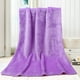 thumbnail image 3 of Manta de franela YUEHAO, acogedora, ligera y gruesa, suave y cálida para niños, color coral, ideal para todas las estaciones (50 × 70 cm, morado), 3 of 4