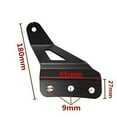 thumbnail image 4 of 1 Pair Car Upper Bar Mounting Brackets Kits Compatible For Off-road Roof Led Light Strip Bracket, 4 of 8