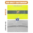 thumbnail image 5 of FEOYA Mens Reflective Top Hi Vis Shirt Long Sleeve Reflective Workwear Breathable Safety Pullover for Work Warehouse Construction Handling L, 5 of 7