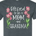 thumbnail image 4 of Inktastic Blessed to Be a Mom and Grandma Pink Flowers T-Shirt, 4 of 5