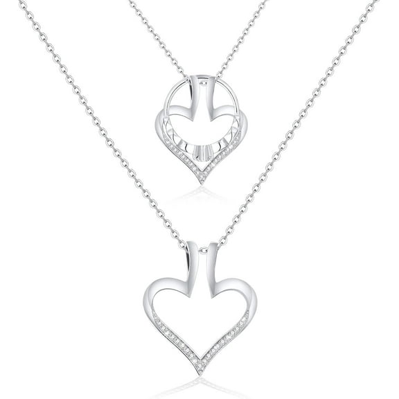 Ring Holder Necklace for Women - Adjustable Elegant Wedding Engagement Ring Keeper Necklaces Ring Holding Jewelry Gift for Doctor Nurse Wife Mom Brides Girlfriend[b152]