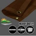 thumbnail image 3 of (30x30)(Brown) HD Mesh Tarp Net Sun Shade Fence Screen, 3 of 5